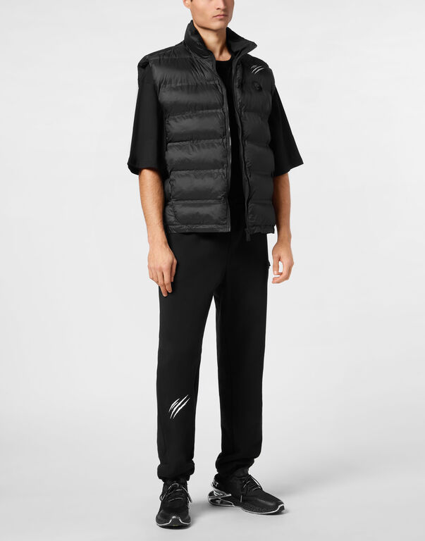 Plein Sport Lightweight Padded Vest Scratch Black
