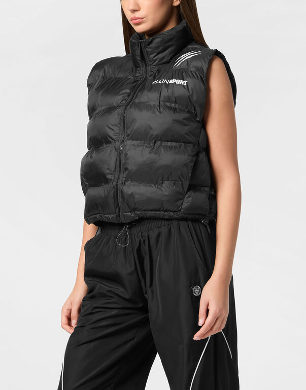 Plein Sport Lightweight Padded Vest Scratch Black