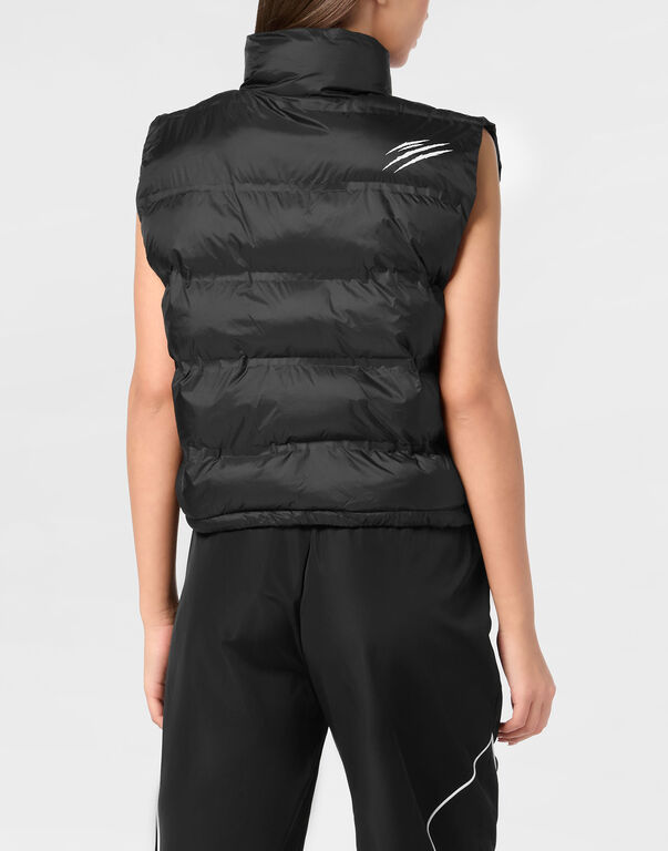 Plein Sport Lightweight Padded Vest Scratch Black