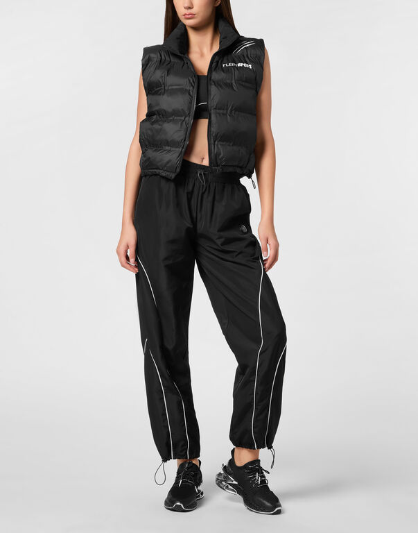 Plein Sport Lightweight Padded Vest Scratch Black