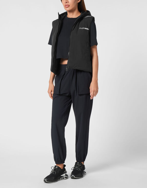 Plein Sport Lightweight Padded Vest Scratch Black