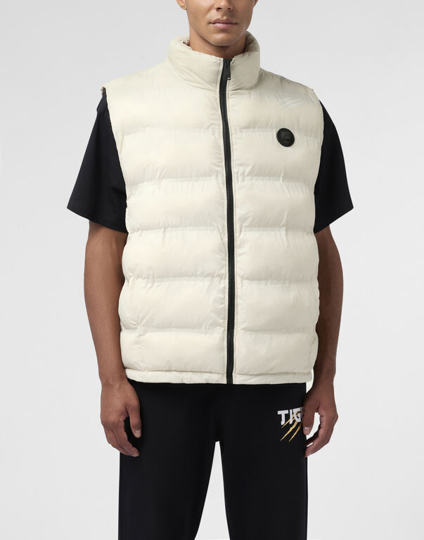 Plein Sport Lightweight Padded Vest Scratch Grey