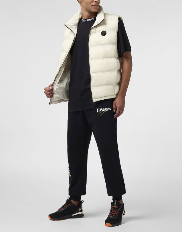 Plein Sport Lightweight Padded Vest Scratch Grey
