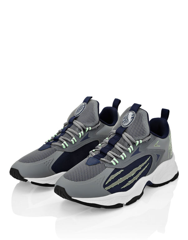 Plein Sport Lo-Top Sneakers Dark Grey+dark Blue