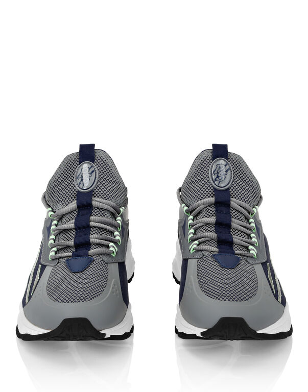 plein sport Lo-Top Sneakers Dark grey+dark blue