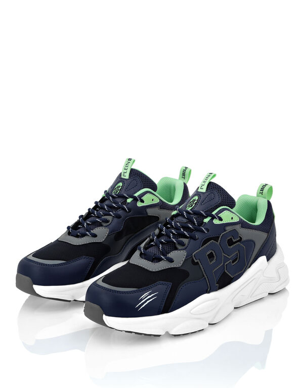 Plein Sport Lo-Top Sneakers Dark Grey+dark Blue