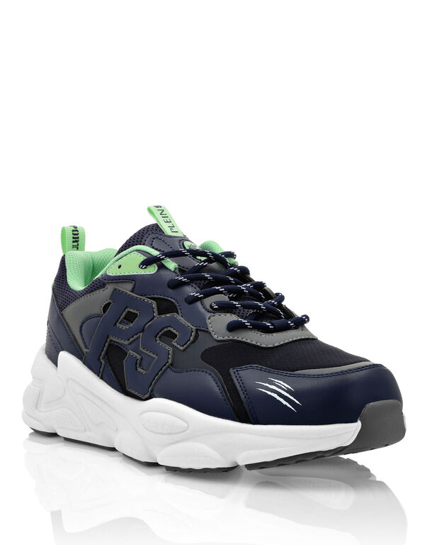 Plein Sport Lo-Top Sneakers Dark Grey+dark Blue