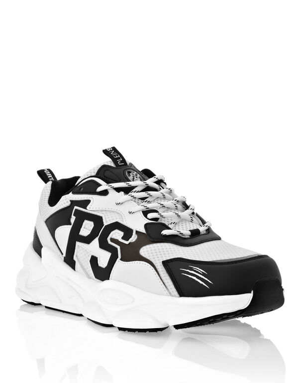 Plein Sport Lo-Top Sneakers White/greenfluo