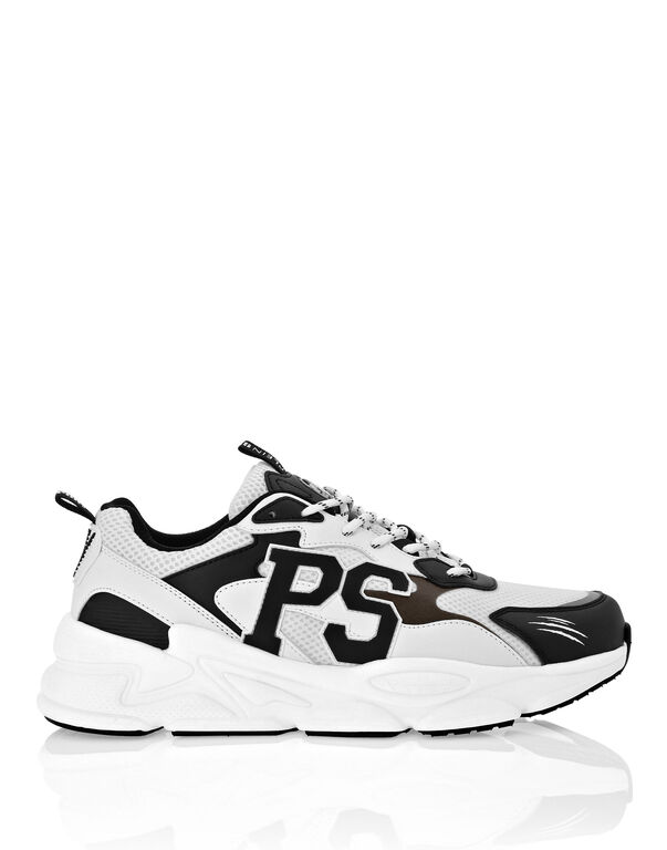 Plein Sport Lo-Top Sneakers White/greenfluo
