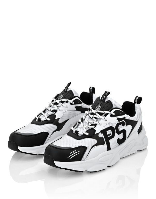 Plein Sport Lo-Top Sneakers White/greenfluo