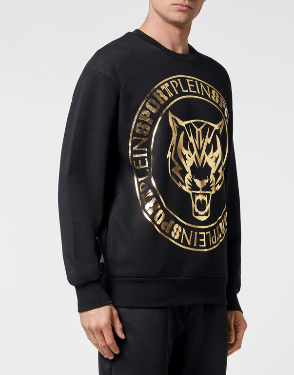 Plein Sport Longsleeve Sweatshirt Tiger Black / Gold