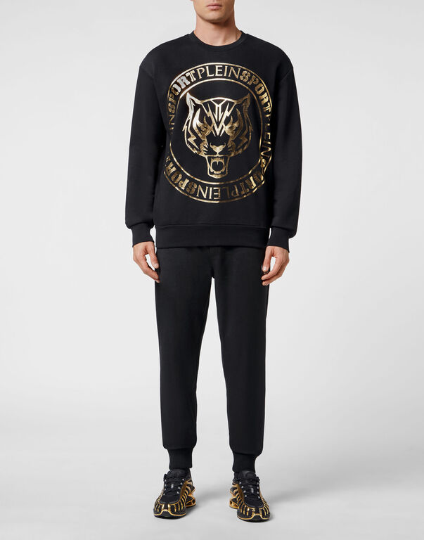 Plein Sport Longsleeve Sweatshirt Tiger Black / Gold