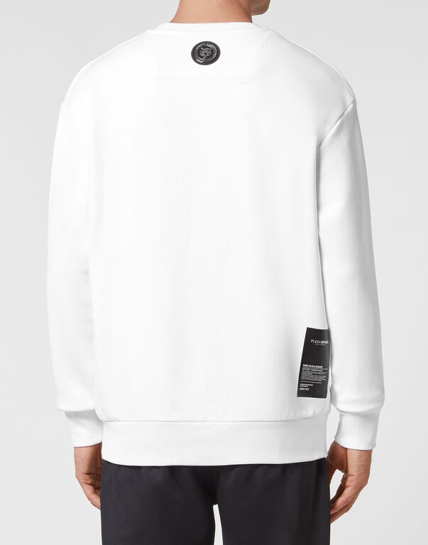 Plein Sport Longsleeve Sweatshirt Tiger White