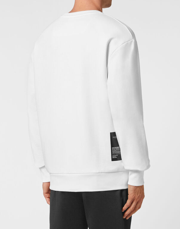 Plein Sport Longsleeve Sweatshirt Tiger White