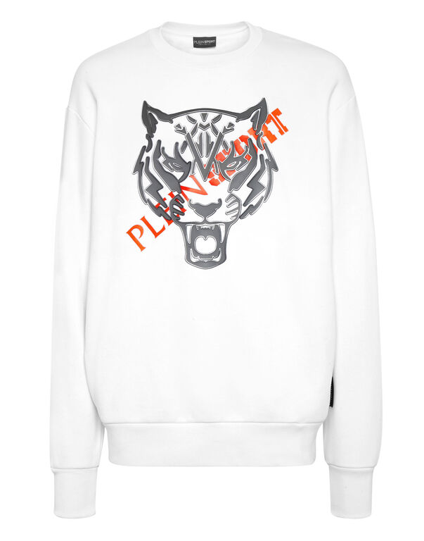 plein sport Longsleeve Sweatshirt Tiger white
