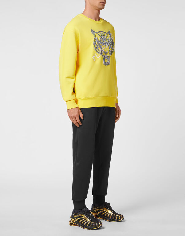 Plein Sport Longsleeve Sweatshirt Tiger Yellow