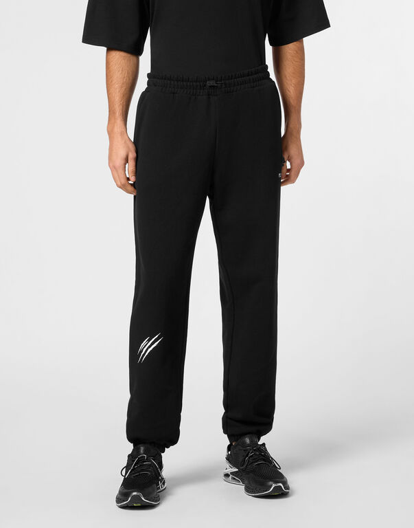 Plein Sport Loose Fit Jogging Pants Scratch Black