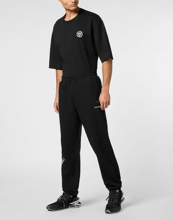 Plein Sport Loose Fit Jogging Pants Scratch Black