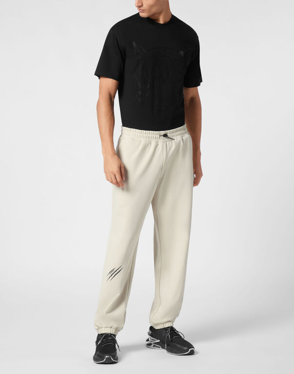 Plein Sport Loose Fit Jogging Pants Scratch Grey