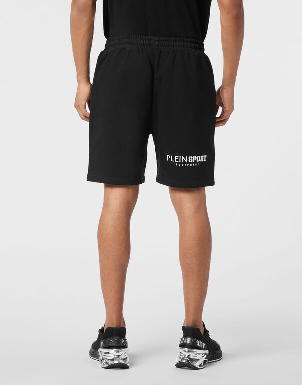 Plein Sport Loose Fit Jogging Shorts Scratch Black