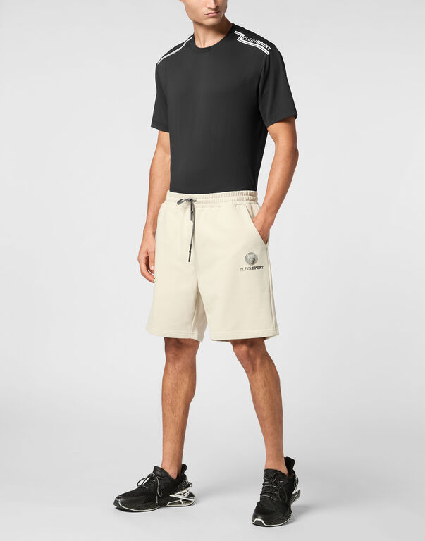 Plein Sport Loose Fit Jogging Shorts Scratch Grey