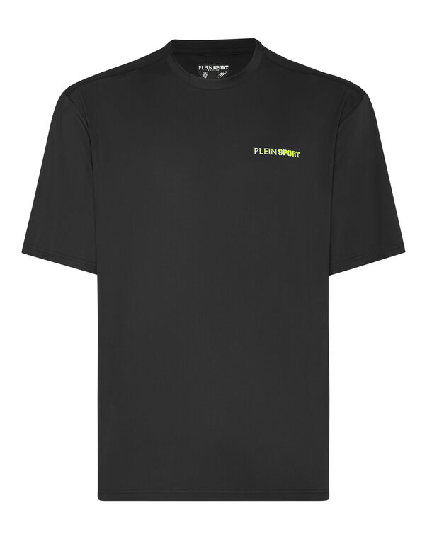 plein sport Micro Rib T-shirt Round Neck SS black
