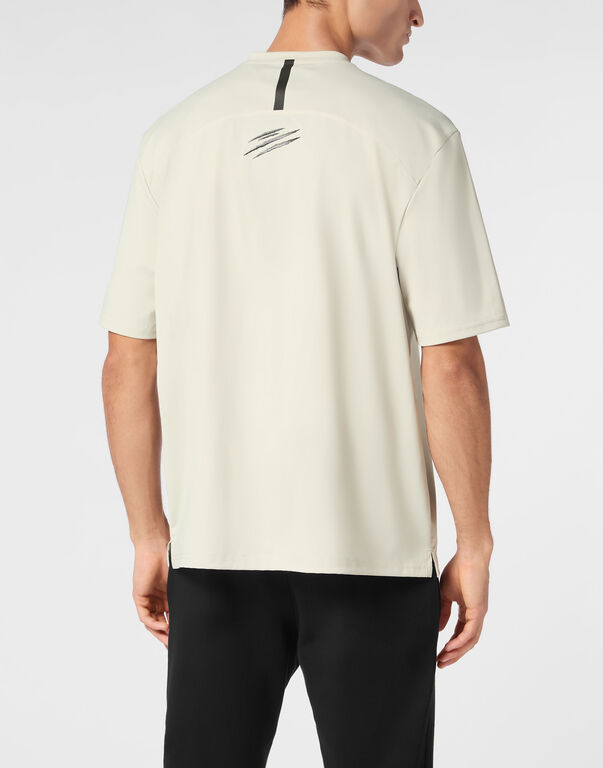 Plein Sport Micro Rib T-shirt Round Neck SS Grey