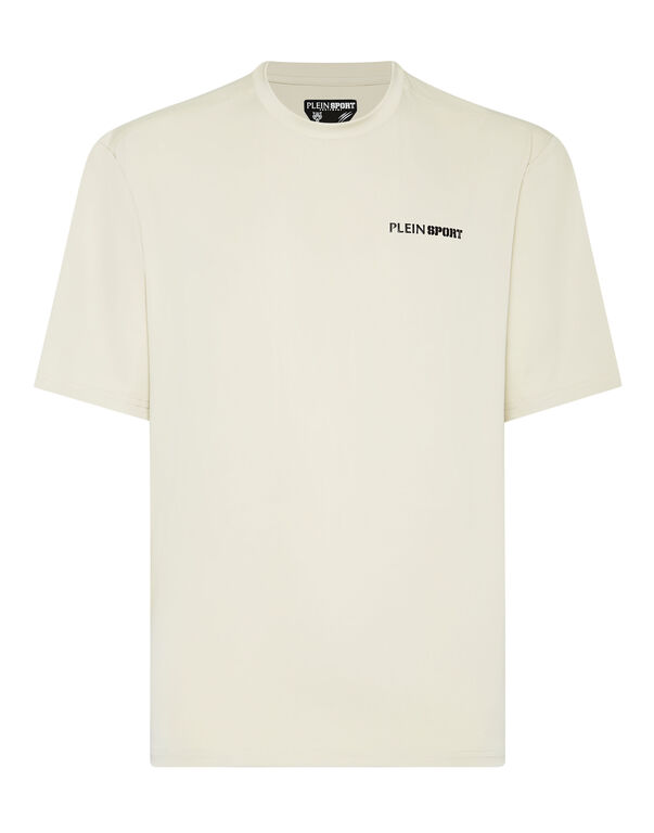 plein sport Micro Rib T-shirt Round Neck SS grey