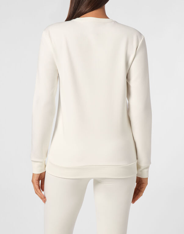 Plein Sport Modal Sweatshirt LS White