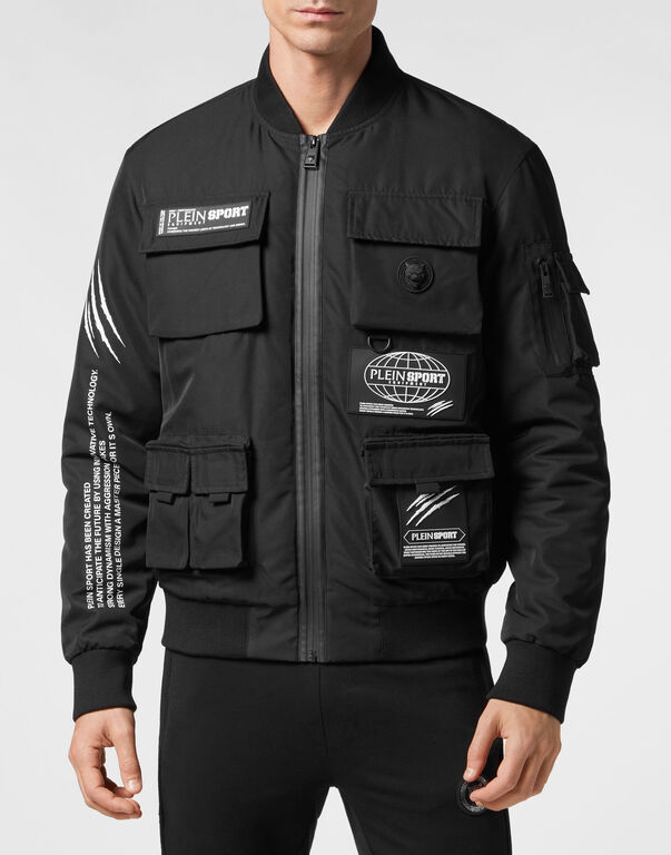 Plein Sport Nylon Bomber Black