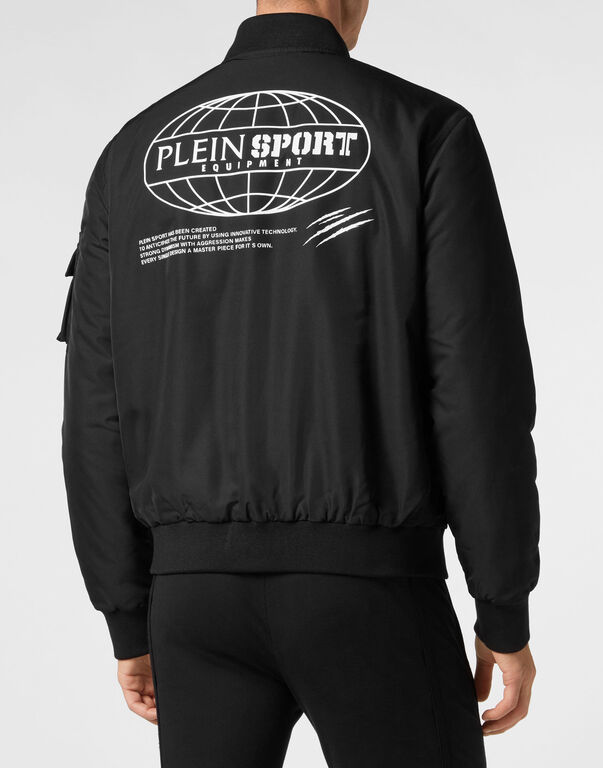 Plein Sport Nylon Bomber Black