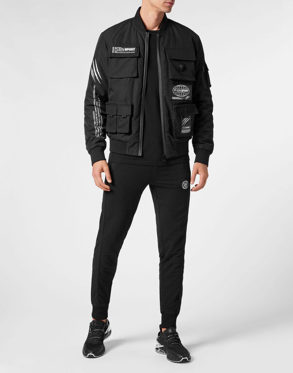 Plein Sport Nylon Bomber Black
