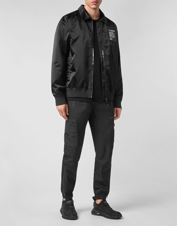 Plein Sport Nylon Bomber Black