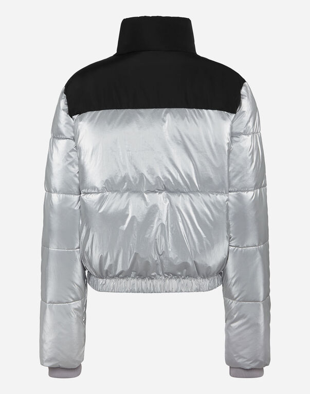 Plein Sport Nylon Bomber Silver