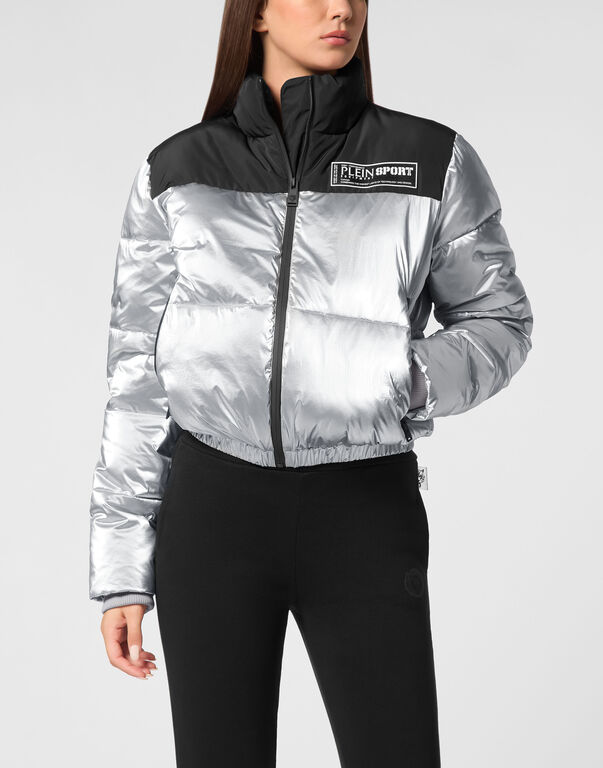 Plein Sport Nylon Bomber Silver