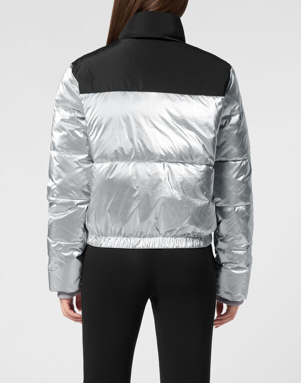 Plein Sport Nylon Bomber Silver