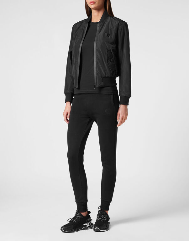 Plein Sport Nylon Bomber Tiger Black