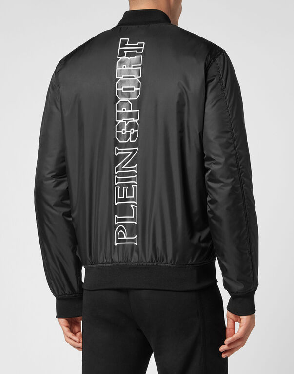 Plein Sport Nylon Bomber Tiger Black