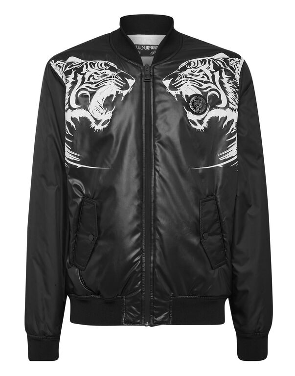 plein sport Nylon Bomber Tiger black