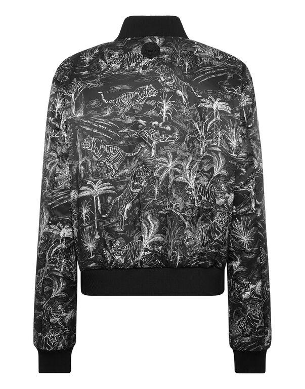 Plein Sport Nylon Bomber Toile Black