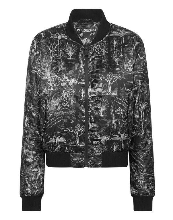 plein sport Nylon Bomber Toile black