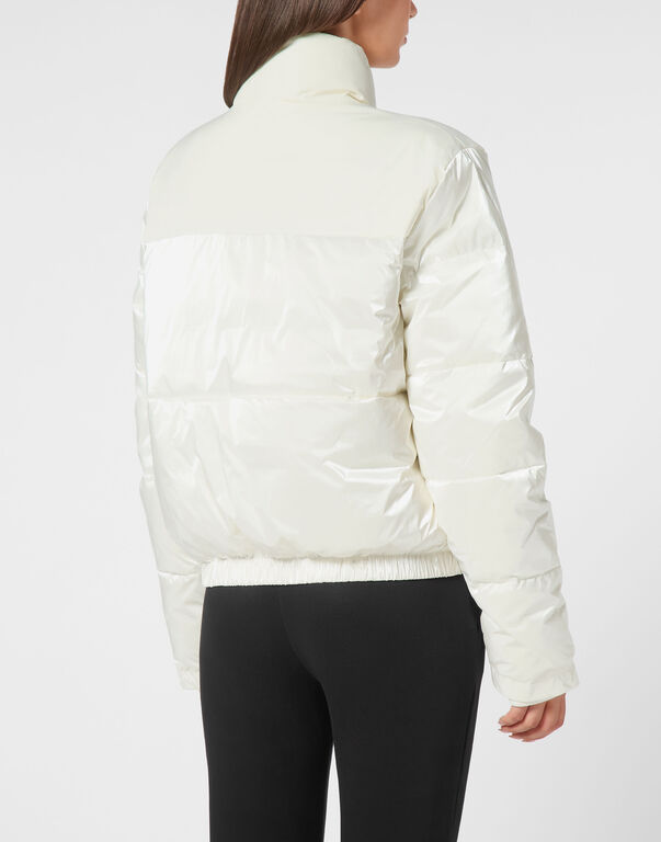 Plein Sport Nylon Bomber White
