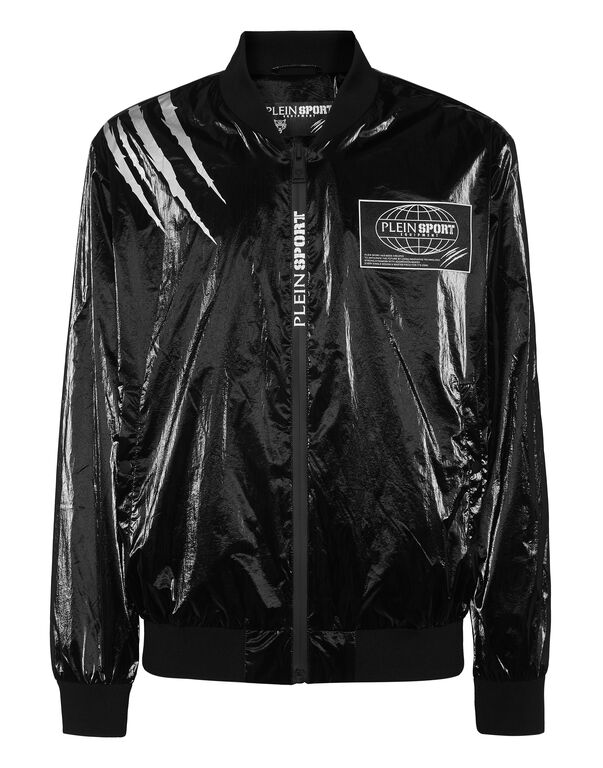 plein sport Nylon Crease Bomber Jacket black