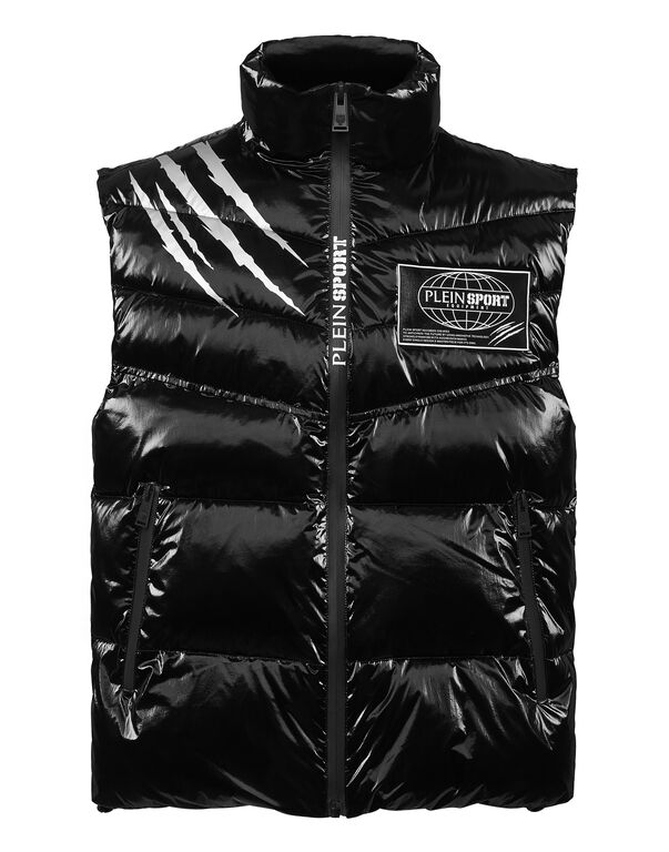 plein sport Nylon Crease Vest black