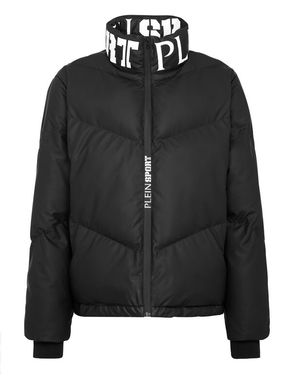 plein sport Nylon Down Jacket Tiger black