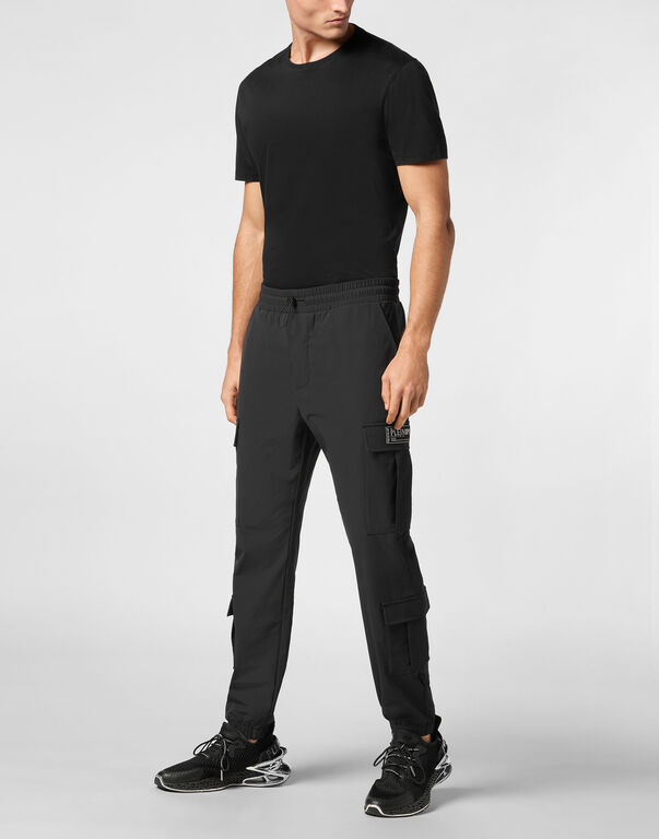 Plein Sport Nylon Jogging Trousers Black