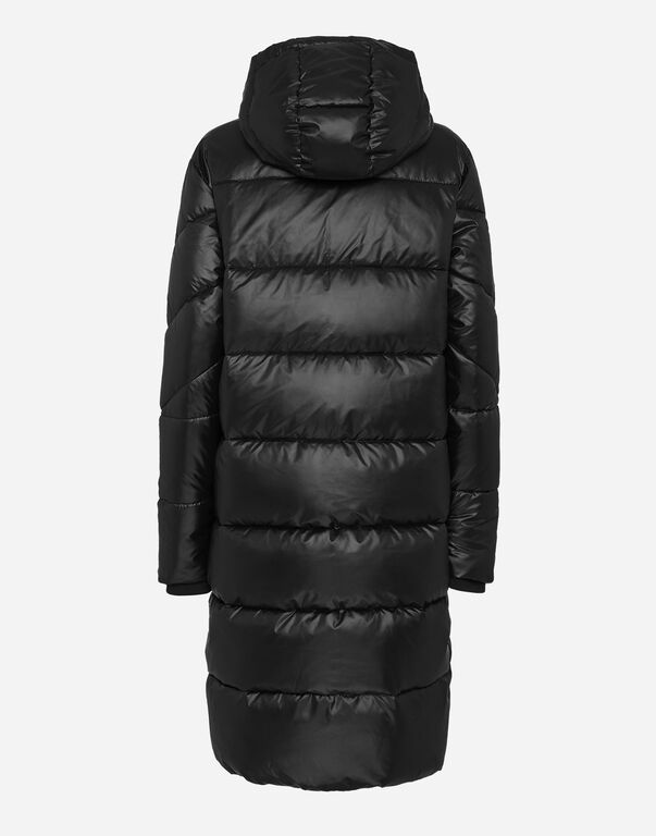 Plein Sport Nylon Long Puffered Jacket