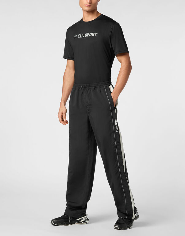 Plein Sport Nylon Loose Fit Jogging Trousers Black