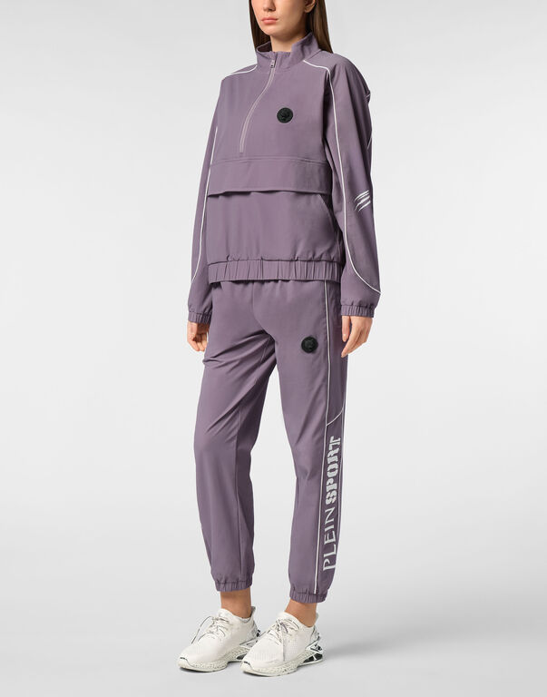 Plein Sport Nylon Piping Anorak LS Scratch Purple