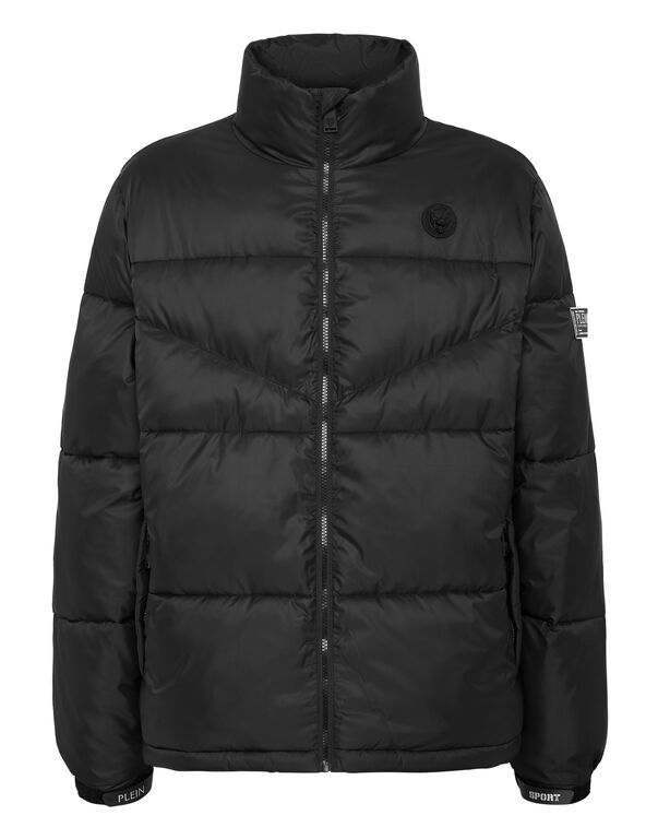 plein sport Nylon Puffered Jacket black